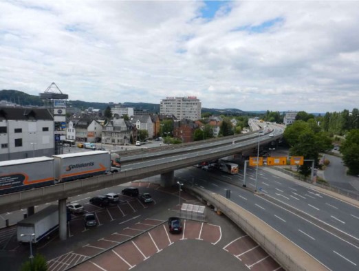 B 49 Hochstraße Wetzlar – Widerlager, Endquerträger und Einstiegsöffnungen
